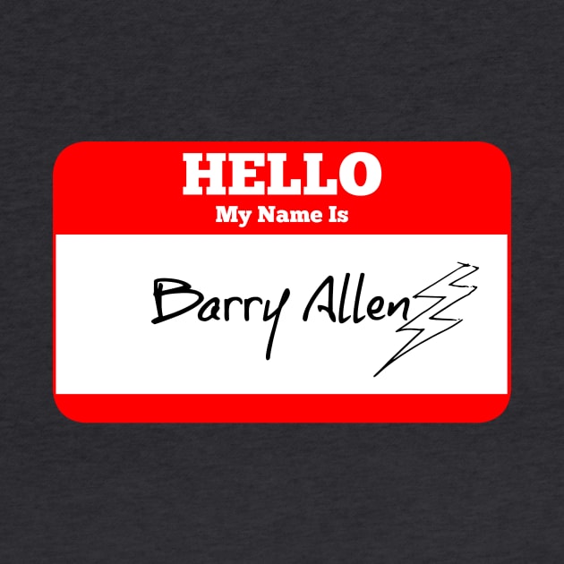 Hello My Name Is Barry Allen Sticker - The Flash - Lightning Bolt by FangirlFuel